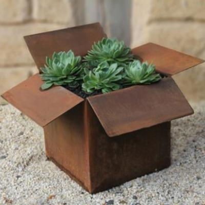 중국 Modern Corten Steel Pot Indoor / Outdoor Usage Large Plant Pots 판매용