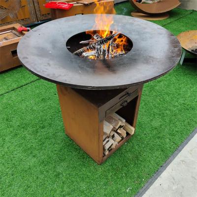 China ISO9001 Steel BBQ Grill Corten Outdoor Cooking BBQ For Party for sale