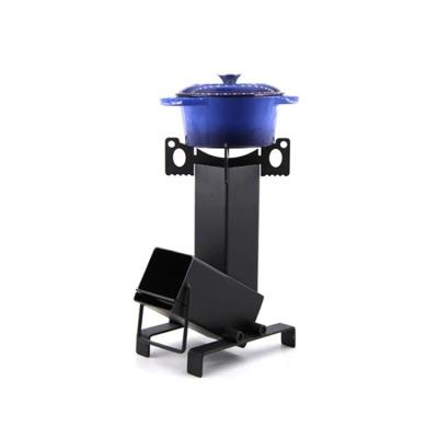 China Patio Heater ISO9001 Wood Burning Rocket Stove Camping Height 17.5