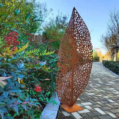 China Rustic 2.5ft Corten Steel Artwork SGS Metal Garden Ornaments for sale