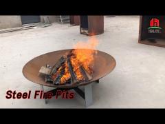 Metal Stamping Steel Fire Pits Cooking / Roasting For Garden