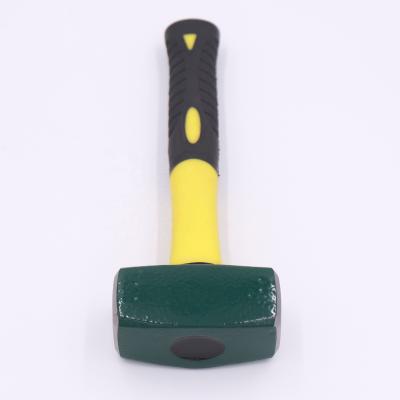 China Unrated stone hammer with carbon steel forged hickory wood main handle for sale