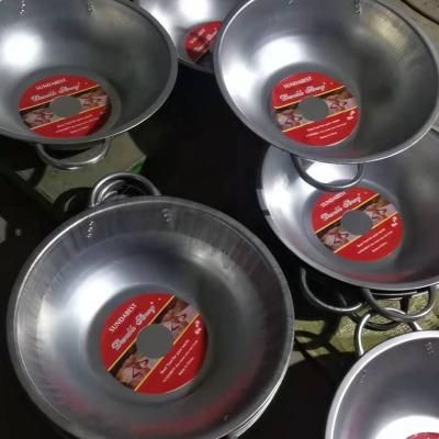 China High Quality Main Casserole 1.2kg 1.3kg 1.4kg Black Pot Zinc Pot Pan Outdoor for sale