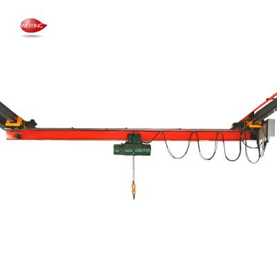 China Hanging Overhead Bridge Crane Single Main Beam Steel Plant Bridge With Electric Hoist zu verkaufen