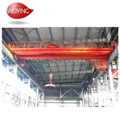 China Design And Supply Overhead Bridge Crane 140 Ton Electric Double Girder Electromagnetic Crane In China zu verkaufen