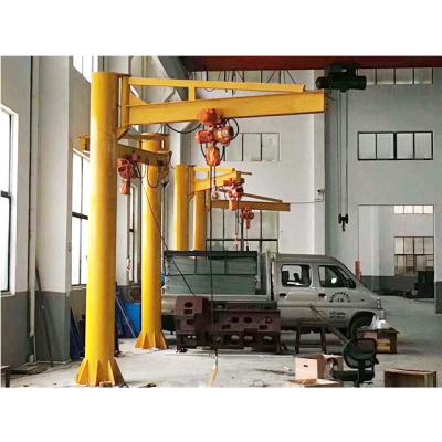 China Workshop Factory Pillar Jib Crane Lift Price 360 Degree Electric Hoist for sale