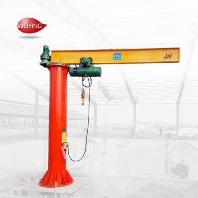 China Pillar Floor Mounted Jib Crane 3T Column Floor Slewing Arm 1000Kgs Hoist for sale