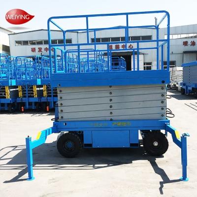 China Adjustable work platform portable mobile trailer hydraulic vertical one man lifter electric scissor lift zu verkaufen