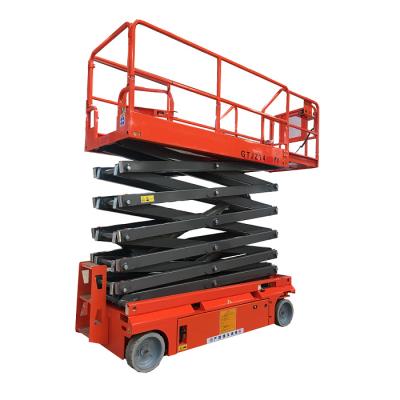 China 20Ft 18Ft Slab Aerial Lift Platform Scissor Lift Indoor Worksite New Product zu verkaufen