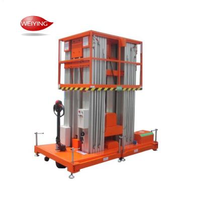 China Hydraulic Double Mast Aluminum Alloy Lift Platform zu verkaufen