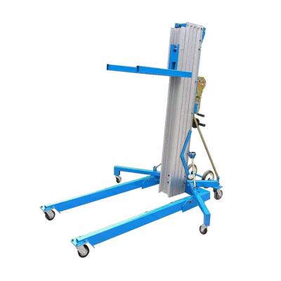 China Manual Aluminum Lift Platform For Factory Warehouse Material Factory Direct Sale for sale