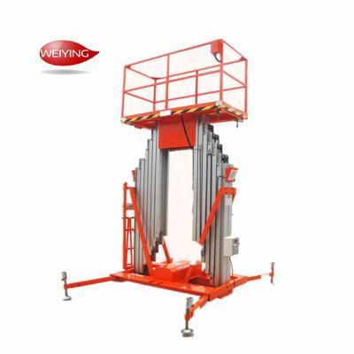 China Good Feedback Aluminum Lift Platform Manual Single Person Hydraulic Lifter Machine zu verkaufen