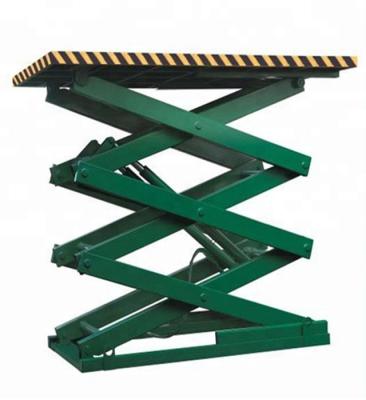 China 5 Ton Stationary Scissor Lift Platforms Hydraulic Ground Control And Platform Control for sale