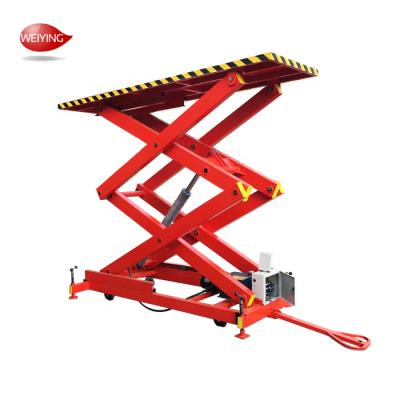 China 3 Ton Stationary Scissor Lift Platforms Remote Control 6 Ton Hydraulic zu verkaufen