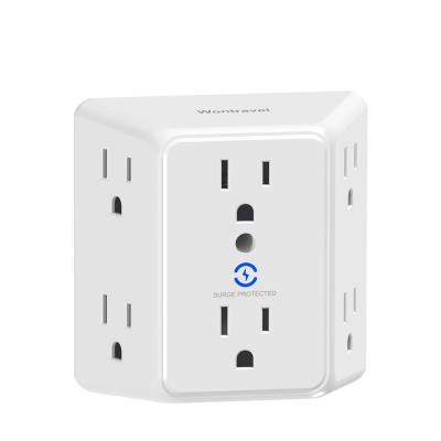 China Convenient Safety USB Wall Charger Surge Protector 5 Outlet Supplement with 4 USB Charging Ports (1 USB C Outlet) 3 Power 1800J Multi Sided Strip for sale