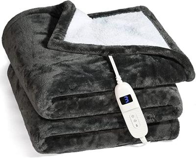 China PORTABLE Heated Blanket, Machine Extremely Soft and Comfortable Fast Heating Spray Washable Electric Blanket with 10 Hand Controller Heat for sale