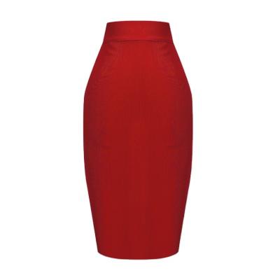 China Women Bandage Skirt Celebrity Tight Skirt Lady Breathable High Quality Elastic Knitting Sexy Skirt For Wedding Dinner Club for sale