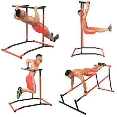 China 330lbs Fully Extendable Pull Up Bar DIP Free Standing Station, Multi-Station Portable Power Tower for Home Gym for sale