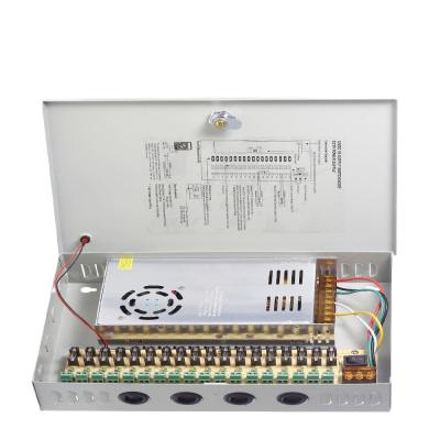 China 360W 18channels Switching Power Supply dc12v 30A 220V 110V AC Protection Over-voltage for sale