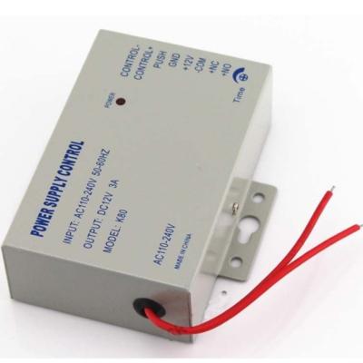 China AC 110-240V 50-60HZ to DC12v 3A 36w Power Supply Controller for Access Control System for sale