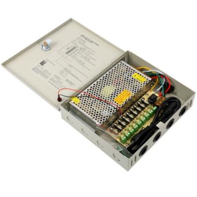 China Versatile Input Voltage 9 Channel CCTV Power Supply 12VDC 120W 10A for Your Business for sale