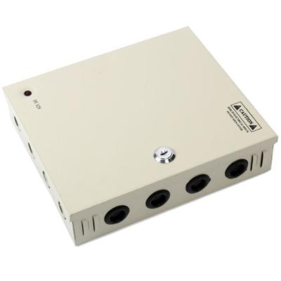 China C-Power 110V 220V CCTV 12V 10A 9CH 9 Ports Regulated Power Supply Box Unit for sale