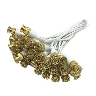 China C-Power Metal White BNC Connector Extension Cable for CCTV Male End Type Stripped for sale