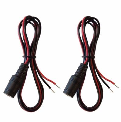 Cina Core di rame 2.1 mm x 5.5 mm DC Jack femminile per aprire l'adattatore a filo nudo per 12V/9V di tensione in vendita