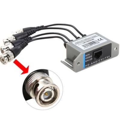 China - 4CH HD passives Video Balun Transceiver BNC zu UTP RJ45 CCTV über Twisted Pairs zu verkaufen