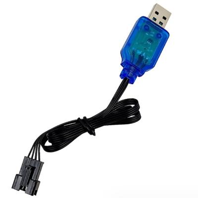 China ABS-materiaal SM-4P-connector Li-ion-batterijoplader met USB-kabel en bescherming Te koop