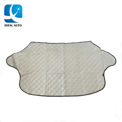 China Lowering Temperatures Car Indoor Snow Sunshade With Magnetic Edges Retractable Car Windshield Sunshade for sale