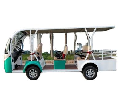 China Steel Frame+ABS White 8 Passager Electric Resort Car City Sightseeing Bus Mini Tourist Electric Car for Sale for sale