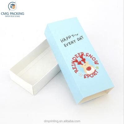 China Disposable Custom Cardboard Garment Apparel Gift Suitable For All Ages Cute Sock Packaging Paper Box for sale