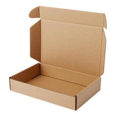 China Recycled Brown Cardboard Materials Kraft Cardboard Business Shopping Delivery Packaging Package Express Corrugated Paper Mailing Box for sale