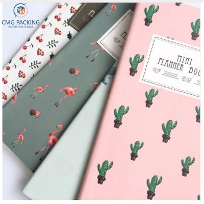 China Wholesale Custom 24 Leaves Cactus Flamingo Cherry Notebook Planner Book Hardcover Notepad for sale