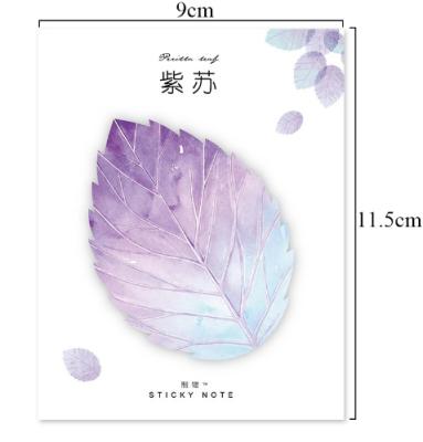 China Mini Cute Natural Plant Leaf Protective Desk Planner Sticker Paper for sale