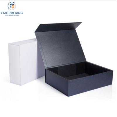 China Handmade Custom Cardboard Folding Rigid Boxes With Magnetic Closure Gift Packaging Boxes Size 33x24x9cm Black/White/Gold/Gray/Pink for sale