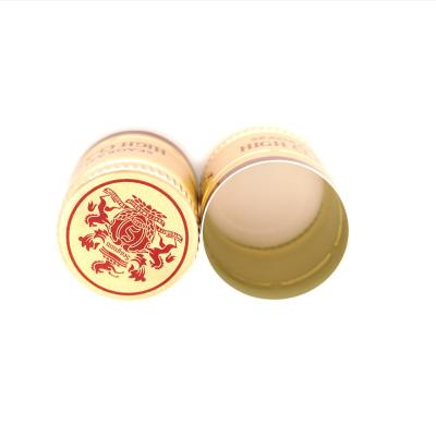 China Price Pilfer Proof Cheap Metal Tube Aluminum Screw Cap Wine With PE Mat Glass Cap for sale