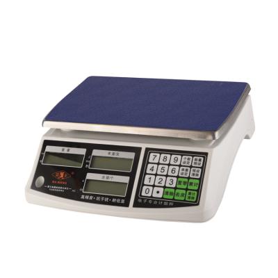 China Commercial Weight Function Digital Price Scale 66lb / 30kg For Food Meat Fruit Outlets for sale