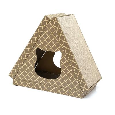 China High Quality Viable Mat of Cat Scratching House Scratching Board, 3 in-1 Cat Toys Scratch Cardboard Foldable for sale