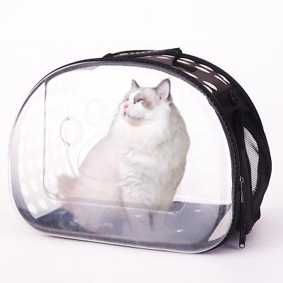 China High Quality Breathable Clear Zipper Pet Carrier Bags For Dogs for sale