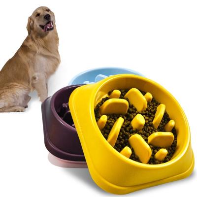 China Manufacturer Wholesale Viable Multi-colors Design Custom Logo Slow Feeder Pet Dog Bowl for sale