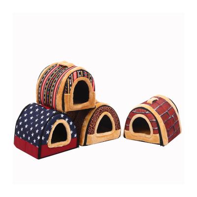 China Breathable High Quality Fabric Cotton Nest Small Pet Cat Litter Nest House Bed for sale