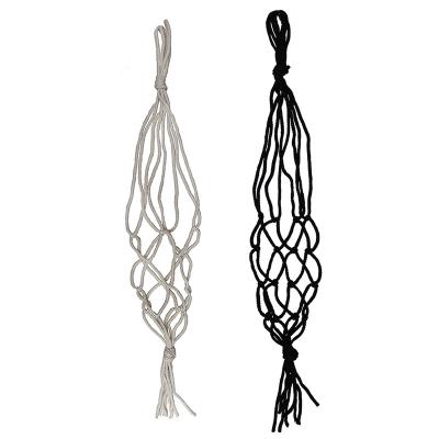 China Bestselling Country of 100% Handmade Macrame Cotton Rope Flowerpot Planter Hangers for sale