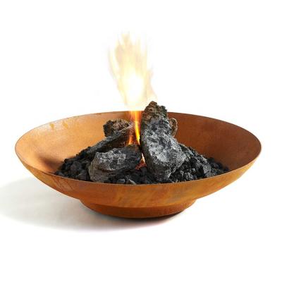 China Outdoor High Quality Rusty Stored Garden Metal Fire Pit for sale