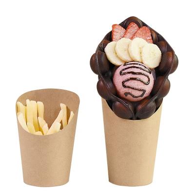 Cina Disposable Food Grade Egg Bubble Waffle Cup Paper Cup Recyclable, Disposable in vendita