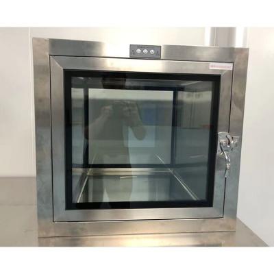 China Hot Sell Lab Clean Room Electronic Locking UV Lab Equipment Pass Box Sterilizationr UV Pass Through Box for sale