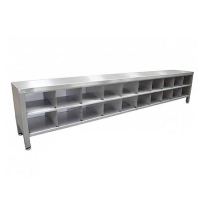 China Anti-Static Stainless Steel Shoe Racks Dressing Bench Gentleman-Over Bench With Shoe Compartment for sale