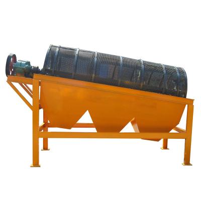 China Gold mining screening machines sand gravel drum trommel screen for stone separation for sale