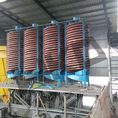 China Gold Mining Equipment Gold Refining Spiral Gravity Separator Machine For Titanium Ore for sale